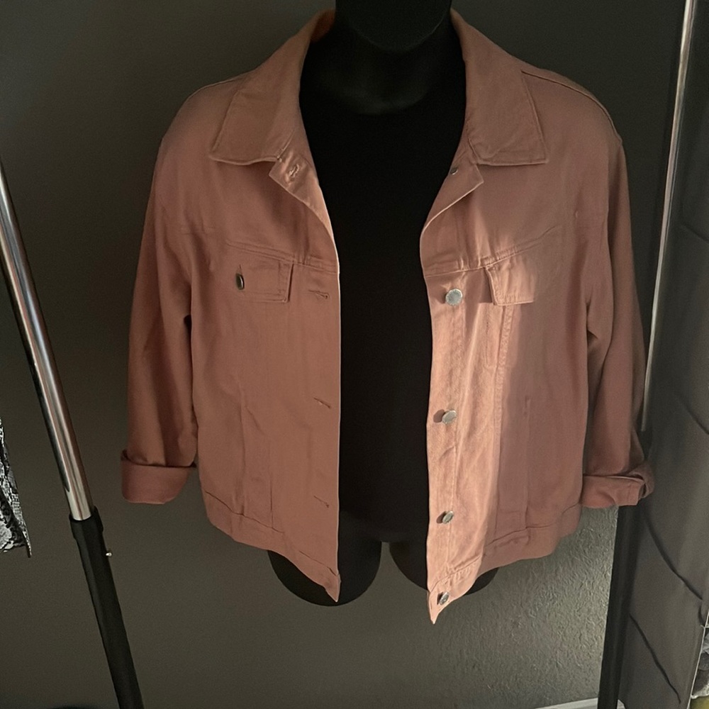 Pink jean jacket